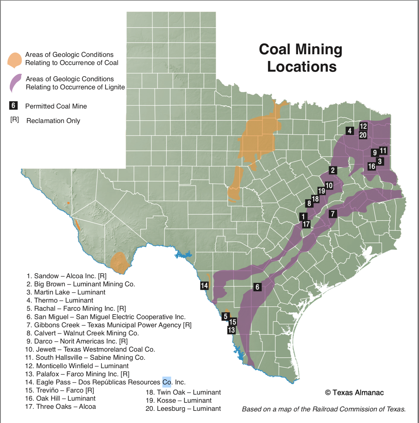 Coal Mining Locations